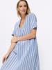 Heine Druckkleid in eisblau-jeansblau-gestreift