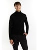 MO Herren Rollkragenpullover in Schwarz