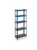 relaxdays Schwerlastregal in Blau - (B)70 x (H)180 x (T)30 cm