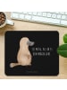 Mr. & Mrs. Panda Mousepad Schnabeltier Mut mit Spruch in Schwarz