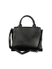 Laura Biagiotti Schwarz PVC Damen Handtasche