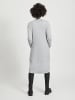 Vila Langer Cardigan Gemütliche Strickjacke mit Taschen in Grau