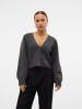 Vero Moda Strickjacke in Dark Grey Melange