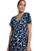 Zero  Midikleid mit Print. in Blue/Cream