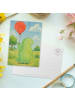 Mr. & Mrs. Panda Postkarte Schildkröte Luftballon Design ohne Sp... in Weiß