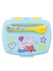 Peppa Pig Peppa Pig Kinder Brotdose mit Besteck – Lunchbox Pausenbox in Gelb