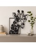 UNUS Wandbild aus Metall Giraffe mit Brille 30x40 cm in Schwarz