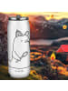 Mr. & Mrs. Panda Getränkedosen Trinkflasche Robbe Sherlock ohne ... in Weiß