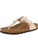 Birkenstock Zehensandale Gizeh Flowers Naturleder normal in rosa
