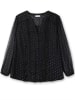sheego by Joe Browns Chiffonbluse in schwarz-gemustert