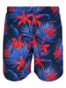 Urban Classics Badeshorts in blue/red