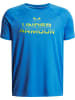 Under Armour Sportshirt "Split Wordmark T-Shirt (Tech)" in Blau