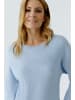 Oui Fein gestrickter Pullover mit Knotendetail in Light Blue
