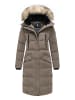 Marikoo Steppmantel Schneesternchen in Stone Brown