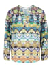 CARTOON Casual-Bluse mit Muster in Green/Blue