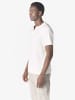 KOROSHI Henley shirt struktur in weiß