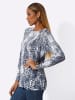 creation L Modal-Baumwoll-Pullover in marine-ecru-bedruckt