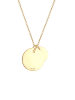 Elli Halskette 925 Sterling Silber Geo, Plättchen in Gold