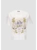 QS T-Shirt kurzarm in Weiß