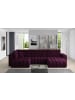 MF Design Bonita Recamiere Rechts in Weinrot -  (L) 175 x (B) 350 x (H) 92 cm