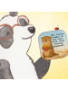 Mr. & Mrs. Panda Tischuntersetzer Otter See Pommes Design mit Sp... in Weiß
