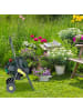 relaxdays Schlauchwagen in Grau-Gelb - (B)44 x (H)76,5 x (T)41 cm