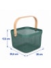 relaxdays Aufbewahrungskorb in Mint - (B)26x (H)17,5 x (T)24,5 cm