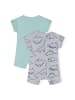 Minoti 2er. Set: Strampler 24babypack19 in graumeliert