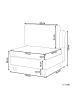 Beliani Sofaelement UNSTAD in Schwarz - (W) 76 x (H) 72 x (L) 76 cm