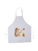 Mr. & Mrs. Panda Schürze Igel Grillen ohne Spruch in Weiß