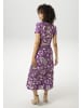 Aniston CASUAL Sommerkleid in lila-wollweiß-braun