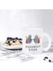 Mr. & Mrs. Panda Teetasse Sternzeichen Zwilling mit Spruch in Transparent
