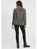Oxmo Kapuzensweatjacke OXTelsa 21300554-ME Sweatshirtjacke aus Teddy-Fleece Stoff in Grau