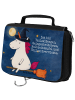 Mr. & Mrs. Panda Make-Up Tasche Einhorn Hexe Design mit Spruch in Weiß