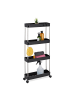 relaxdays Nischenwagen in Schwarz - (B)41,5 x (H)88 x (T)14,5 cm