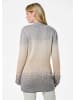 GOLDNER Kurzgröße:  Strickjacke in grau / gemustert