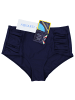 Aquarti Aquarti Damen Bikinihose mit Hoher Taille und Raffung in dunkelblau
