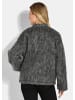 GOLDNER Warme Wolljacke in melierter Optik in grau
