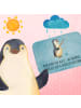 Mr. & Mrs. Panda Duschvorleger Pinguin Angler mit Spruch in Eisblau