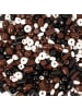 Playbox Holzperlen 450 Stk mix braun schwarz & weiß - ab 5 Jahren