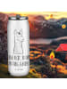 Mr. & Mrs. Panda Sportflasche Lamakopf Genervt mit Spruch in Weiß
