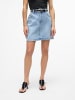 Vero Moda Rock Mini Denim Jeansrock Hoher Bund in Hellblau