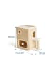relaxdays Katzenhaus in Beige/ Weiß  - (B)57,5 x (H)58 x (T)35 cm