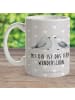 Mr. & Mrs. Panda Kindertasse Turteltauben Liebe mit Spruch in Grau Pastell