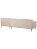 Beliani Ecksofa SIMOS in Beige/Braun - (W) 264 x (H) 80 x (L) 82 cm