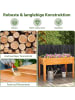 COSTWAY Hochbeet Holz 120 cm in Orange