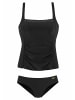 LASCANA Tankini in schwarz