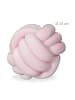 relaxdays 5x Knotenkissen in Rosa - Ø 25 cm
