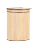 Beliani Wäschekörbe BADULLA in Braun - (W) 42 x (H) 60 x (L) 35 cm
