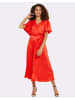 Threadbare Sommerkleid THB Salad Satin Midi in Red